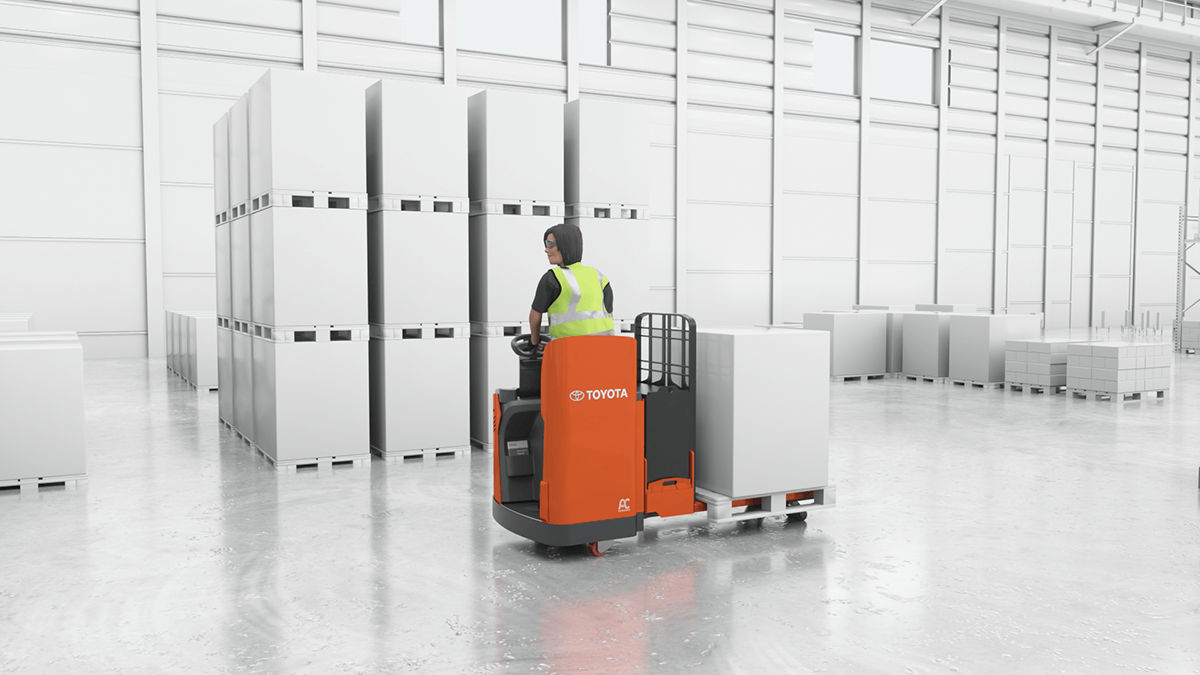 Enclosed End Rider Pallet Jack Maximizes Warehouse Productivity